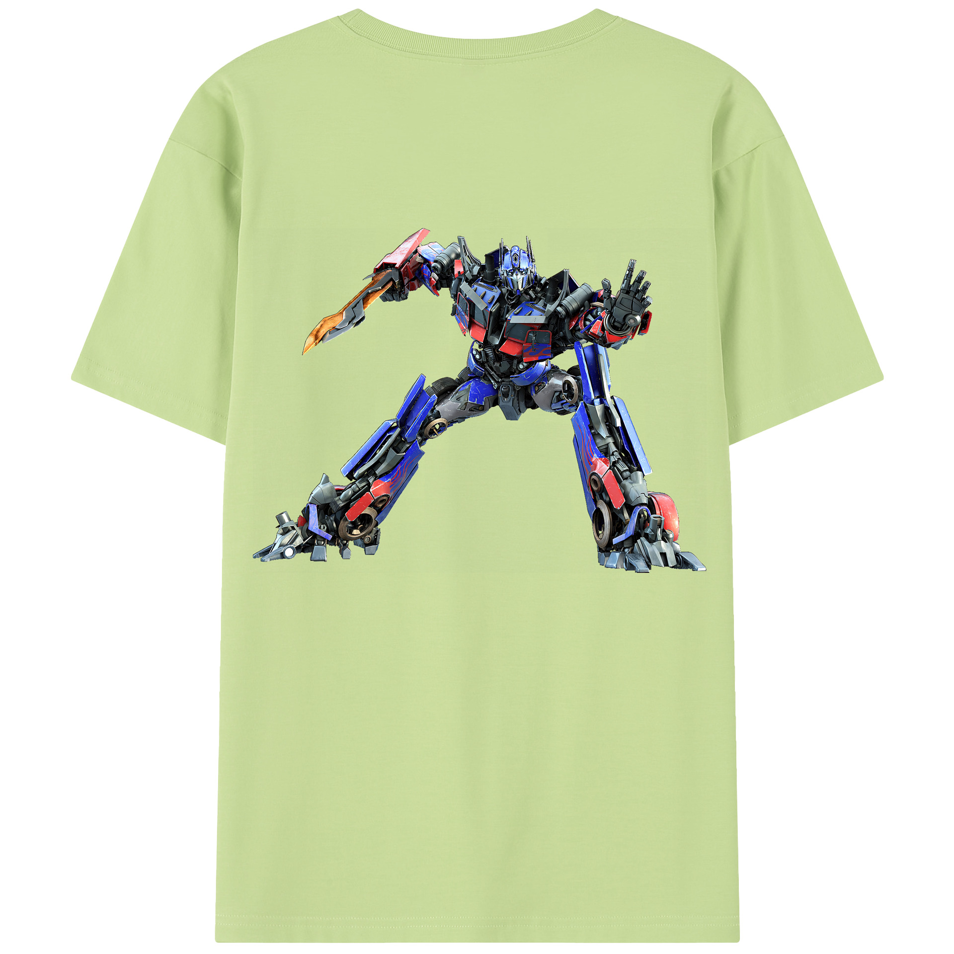 （画像用） Transformers トランスフォーマー 綿100％半袖Tシャツ（背面プリント）